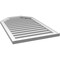 Ekena Millwork Octagonal Top Surface Mount PVC Gable Vent w/ 2"W x 1-1/2"P Brickmould Frame, 24"W x 38"H GVPOT24X3802SF - alternate 5